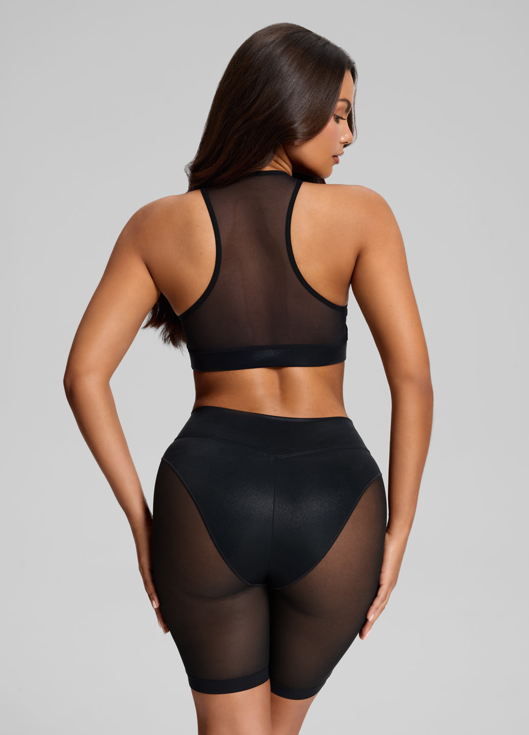 Sheer Biker Shorts im Sculpt Fit - Slimoa Boutique