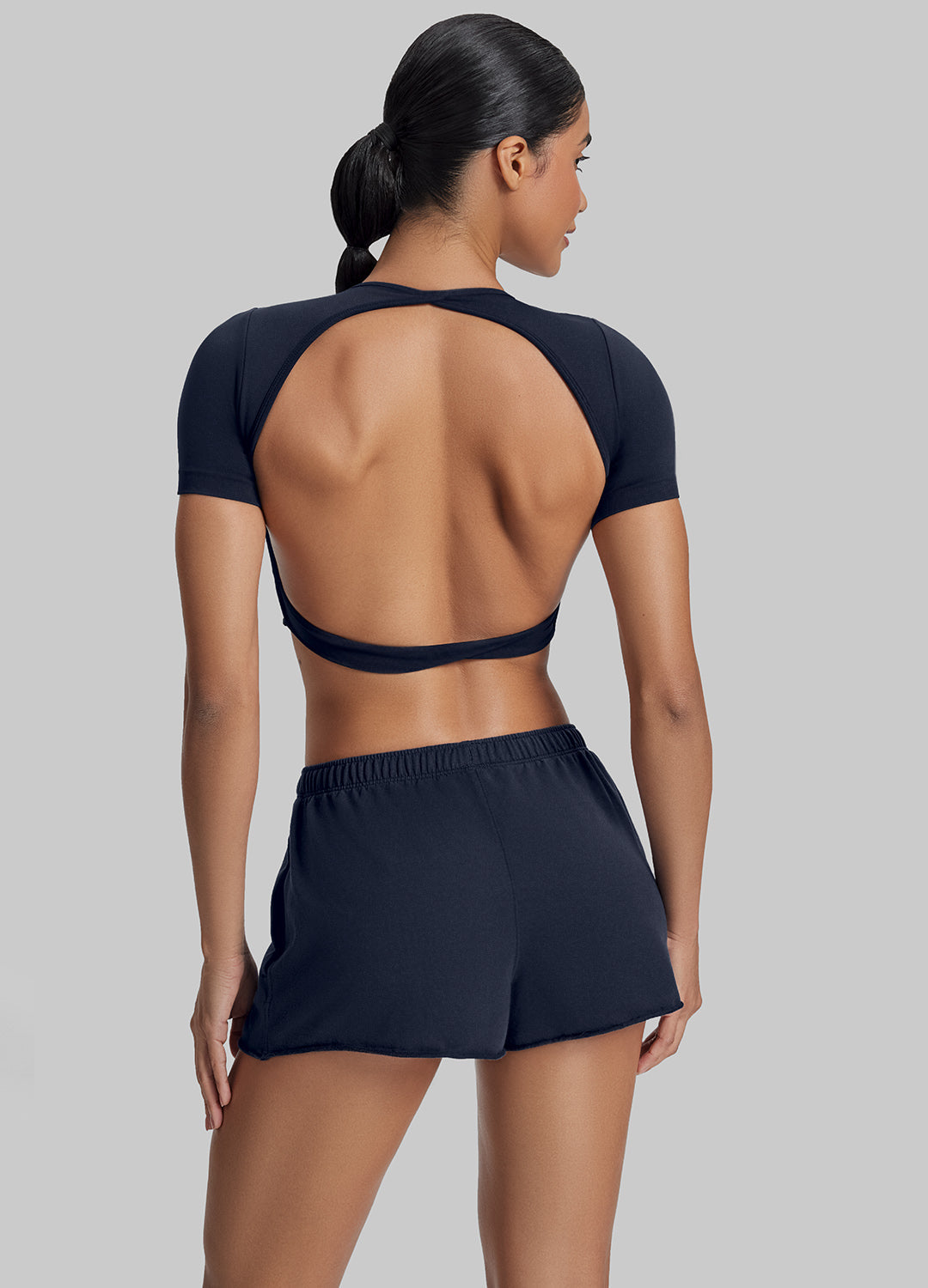 French Terry Jersey Shorts Mid-Thigh - Slimoa Boutique