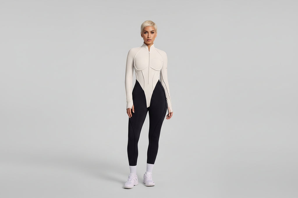 Two-Tone Full-Length Catsuit - Slimoa Boutique
