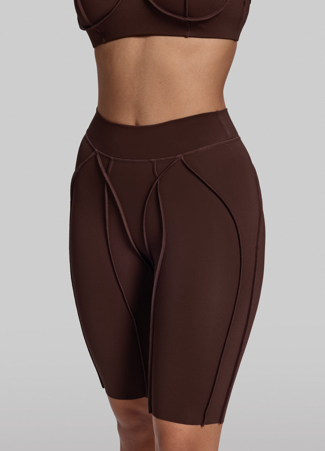 Bike Shorts mit Konturnaht - Slimoa Boutique