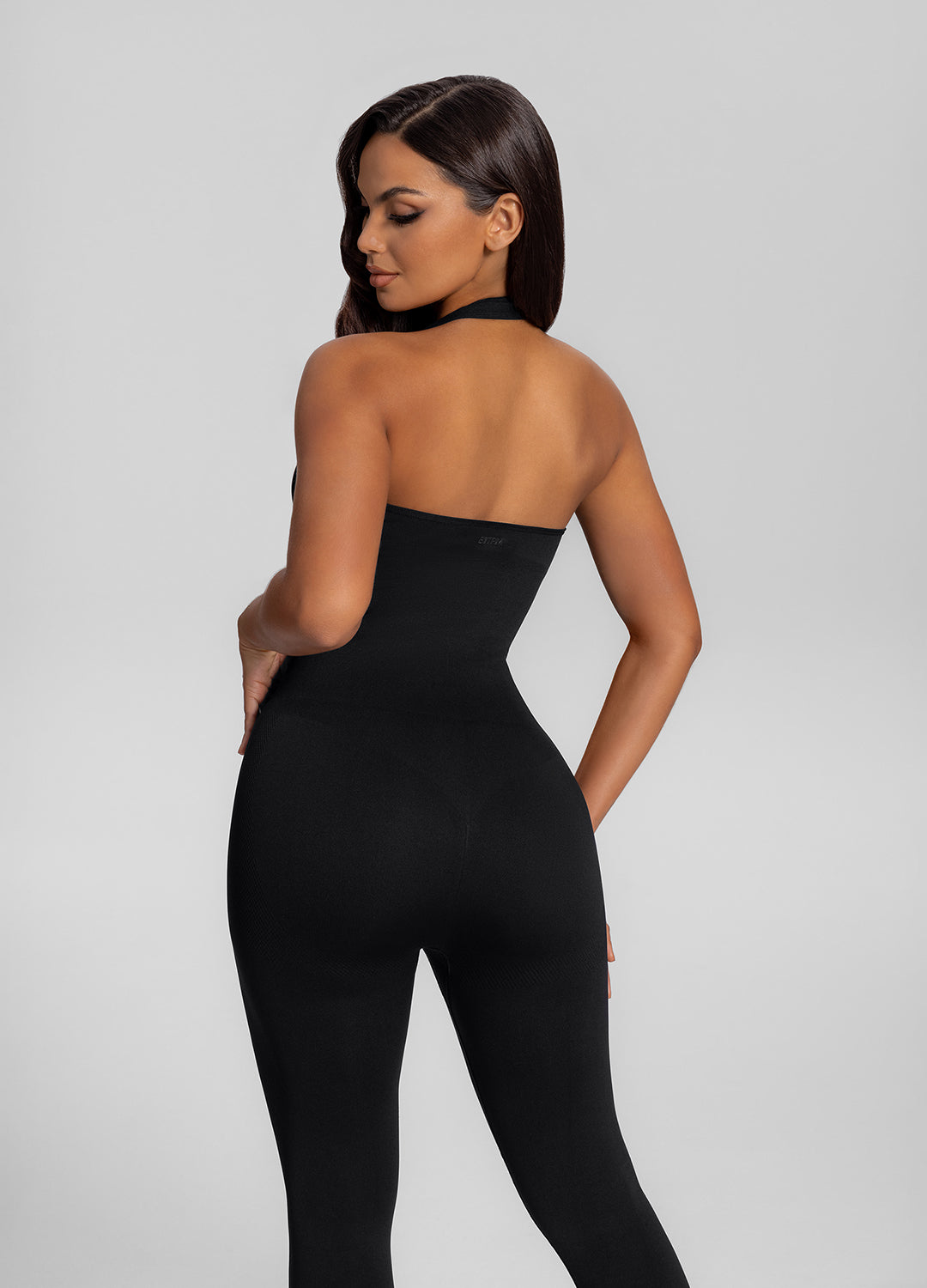 Seamless Halter Bodyshaper Jumpsuit Tummy-Control - Slimoa Boutique