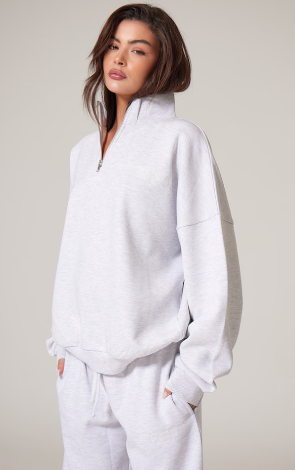 Oversized Quarter Zip - Slimoa Boutique